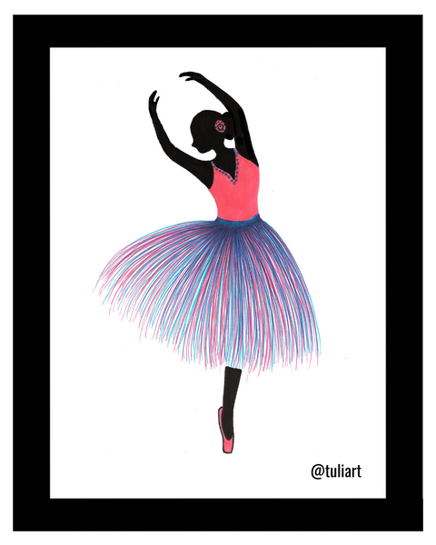 Ballerina Art Illustration - Anisa