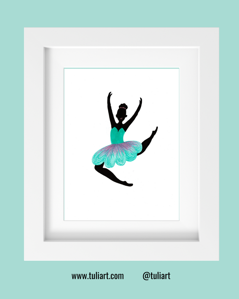 Ballerina Art Illustration - Fifi