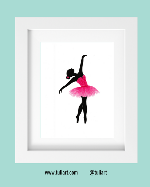 Ballerina Art Illustration - Fisa