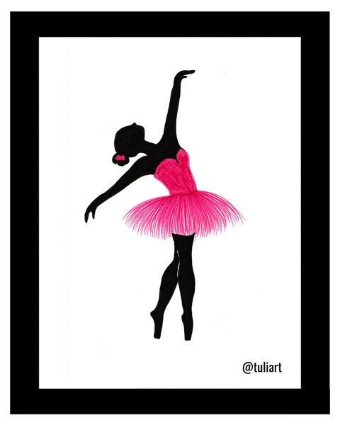 Ballerina Art Illustration - Fisa