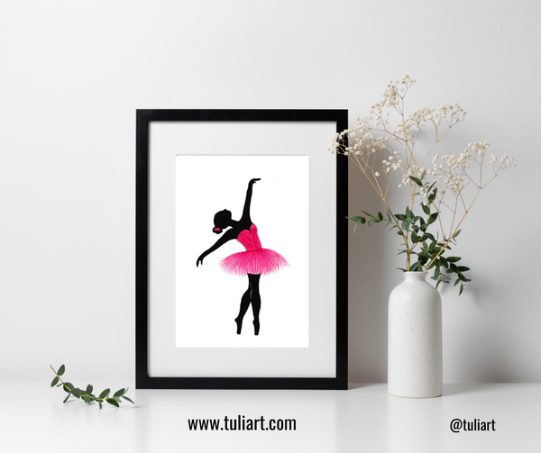 Ballerina Art Illustration - Fisa