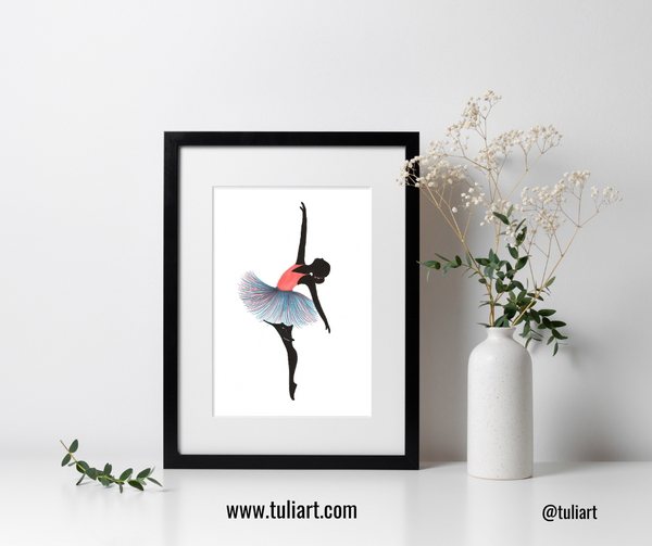 Ballerina Art Illustration - Masai