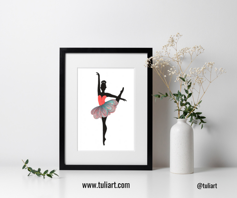 Ballerina Art Illustration - Sadia