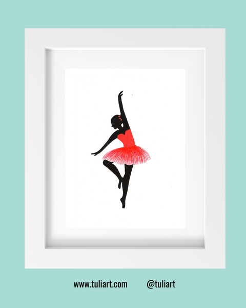 Ballerina Art Illustration - Rati