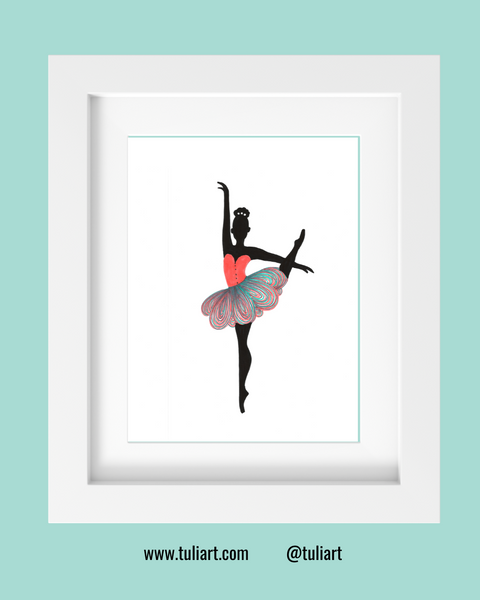 Ballerina Art Illustration - Sadia