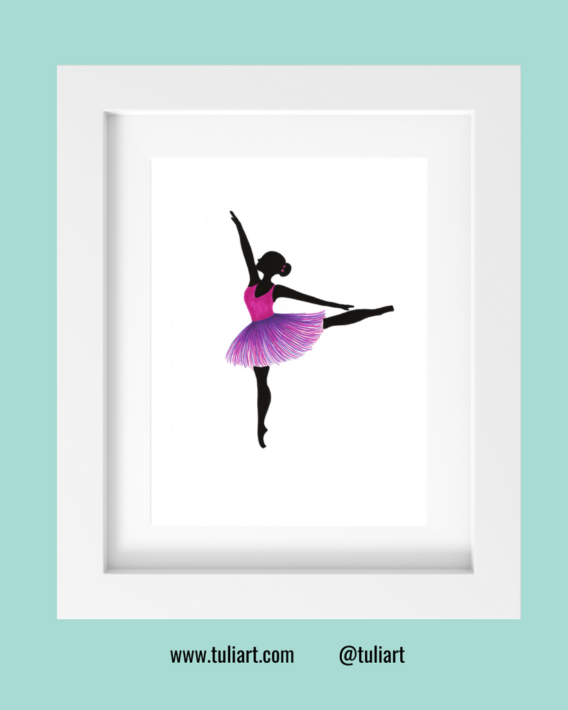 Ballerina Art Illustration - Sifa