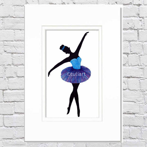 Ballerina Art Illustration - Arona