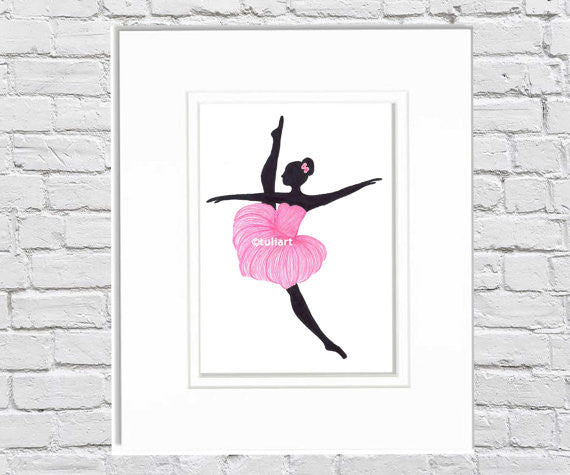 Ballerina Art Illustration - Joy