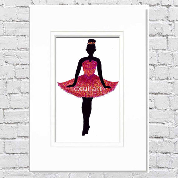 Ballerina Art Illustration - Melody