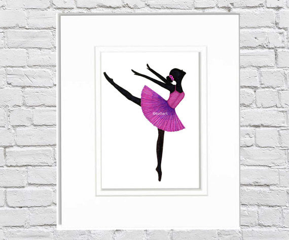 Ballerina Art Illustration - Savannah