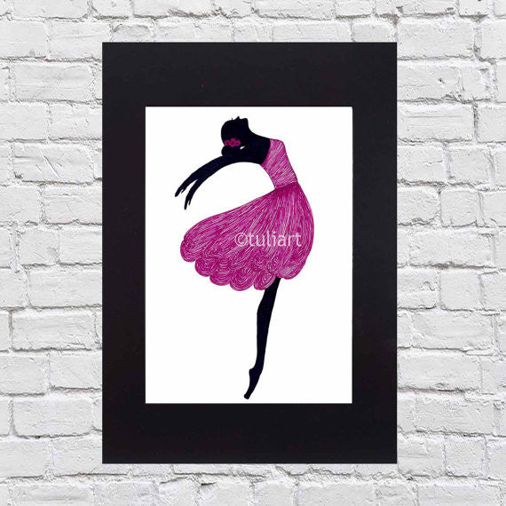 Ballerina Art Illustration - Symphony