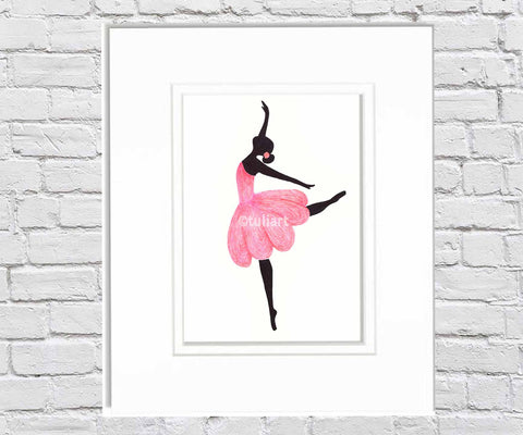 Ballerina Art Illustration - Camille Moy
