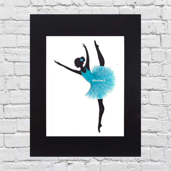 Ballerina Art Illustration - Miley