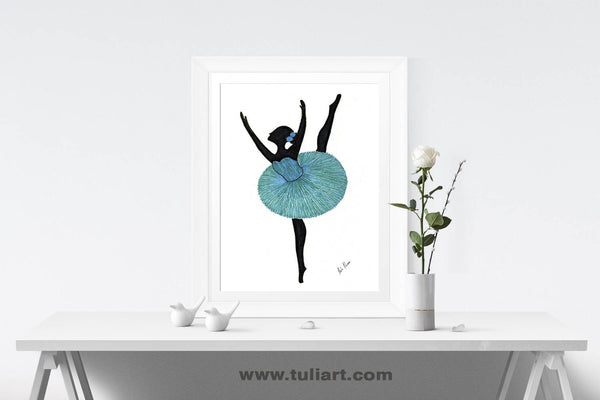 Ballerina Art Illustration - Chayil
