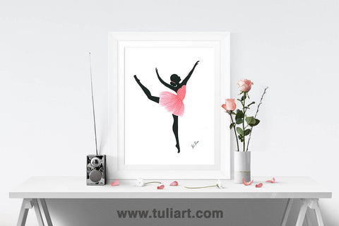 Ballerina Art Illustration - Corrine