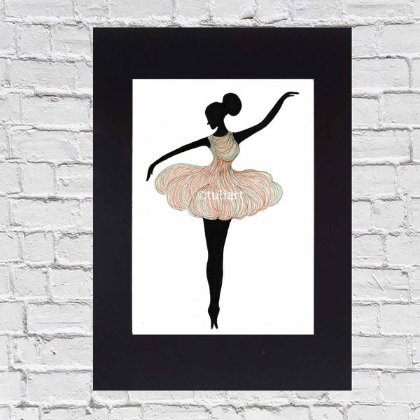 Ballerina Art Illustration - Elisa
