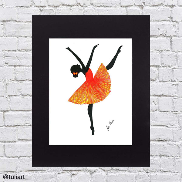 Ballerina Art Illustration - Fiora
