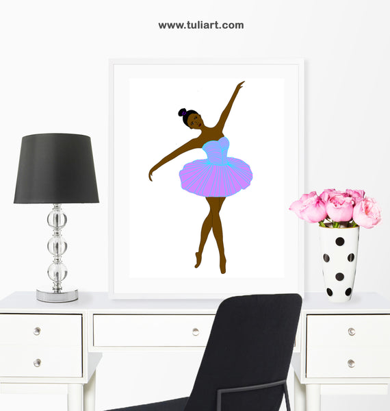 Ballerina Art Digital  Illustration- Ayanna