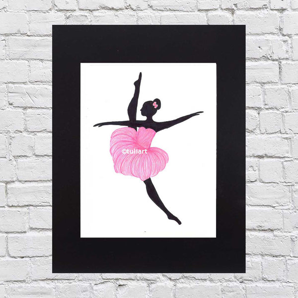 Ballerina Art Illustration - Joy