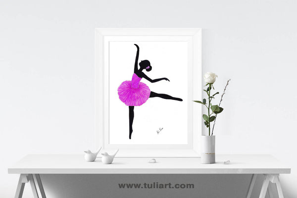 Ballerina Art Illustration - Kallea