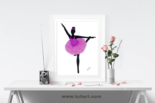 Ballerina Art Illustration - Mali