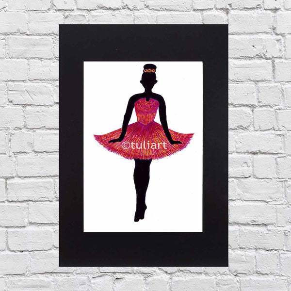 Ballerina Art Illustration - Melody