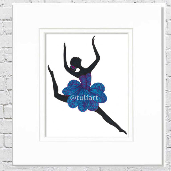 Ballerina Art Illustration - Mikhaila