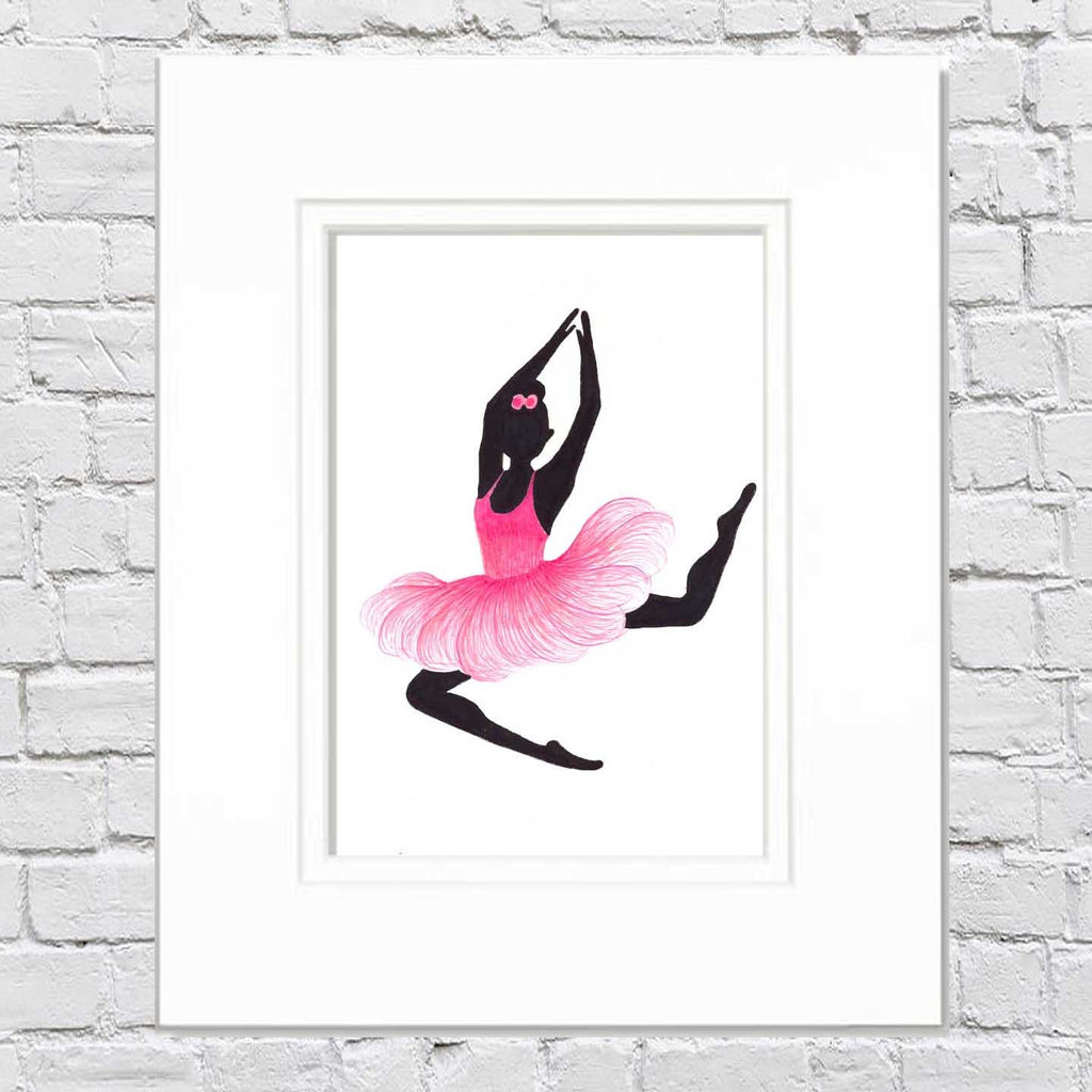 Ballerina Art Illustration - Misty
