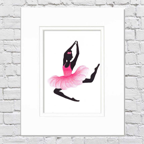 Ballerina Art Illustration - Misty