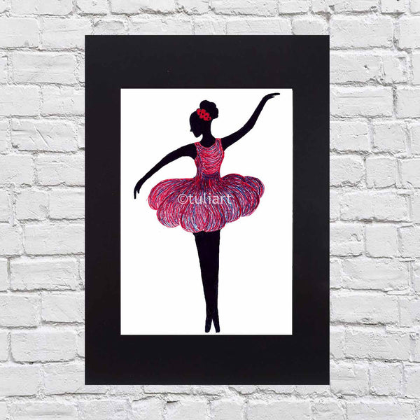 Ballerina Art Illustration - Nina