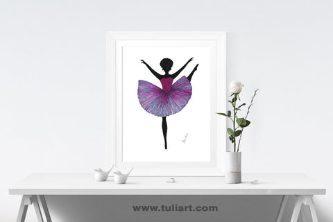 Ballerina Art Illustration - Pelo