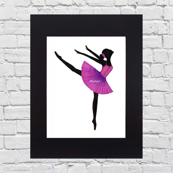 Ballerina Art Illustration - Savannah