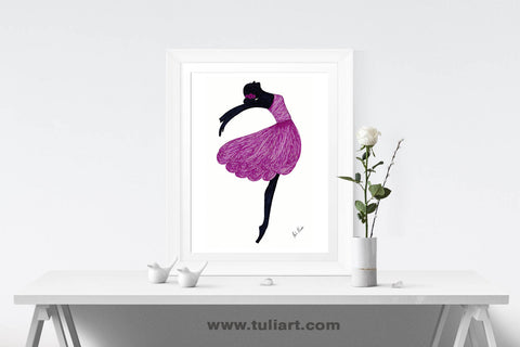 Ballerina Art Illustration - Symphony
