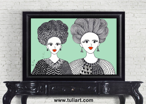 Afrik Art - Two Queens