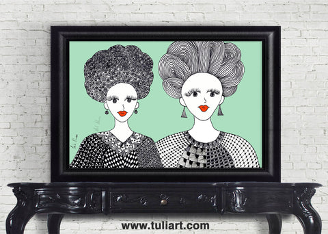 Afrik Art - Two Queens